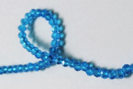 (JSSW0027AB-04) Бусины на нитке, стеклянные