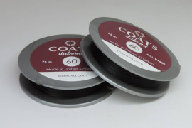 Нитка для бісеру COATS dabond 60 75м чорна