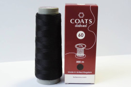 Нитка для бісеру COATS dabond 60 500м чорна