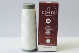 Нитка для бісеру COATS dabond 60 500м біла
