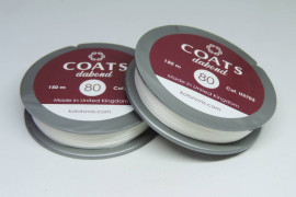 Нитка для бісеру COATS dabond 80 150м біла
