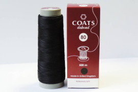 Нитка для бісеру COATS dabond 80 500м чорна