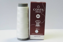 Нитка для бисера COATS dabond 80 500м белая