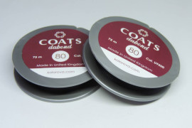 Нитка для бісеру COATS dabond 80 75м чорна