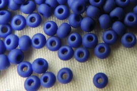 (33050.10.6) Бісер натуральний матовий синій