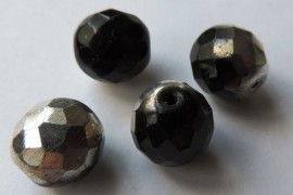 (STKB23980_27001-12) Скляні бусини круглі грановані розмір  12 мм