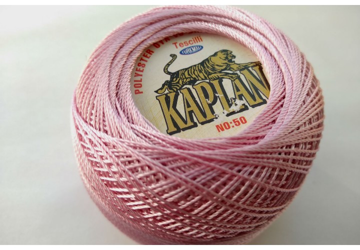 MSL0203 Ірис нитки поліестерові KAPLAN, колір світло-рожевий