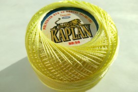 MSL0445 Ірис нитки поліестерові KAPLAN, колір світло-жовтий