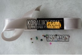 (0030200503) Стрічка атласна двостороння світло-рожева шириною 20 мм