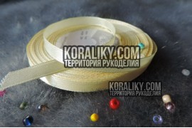 (0020060522) Стрічка атласна одностороння світло-жовта шириною 06 мм
