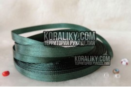 (0020060557) Стрічка атласна одностороння зелена шириною 06 мм