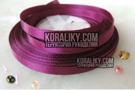 (0020060594) Стрічка атласна одностороння фіолетова шириною 06 мм