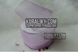 (0010060034) Стрічка органза бузкова ширина 06 мм