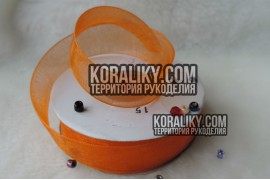 (0010100015) Стрічка органза помаранчева ширина 10 мм