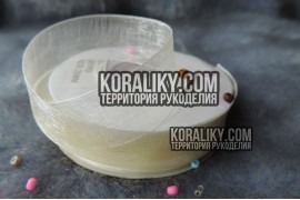 (0010200002) Стрічка органза світло-жовта ширина 20 мм