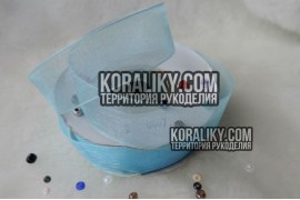 (0010200007) Стрічка органза світло-синя ширина 20 мм
