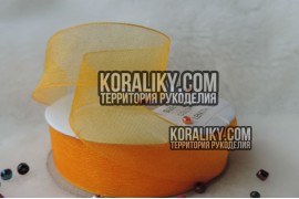 (0010200077) Стрічка органза світло помаранчева ширина 20 мм