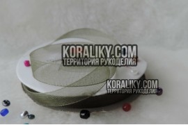 (0010300061) Стрічка органза темний мох ширина 30 мм