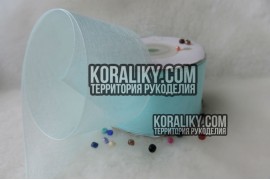 (0010400032) Стрічка органза блакитна ширина 40 мм