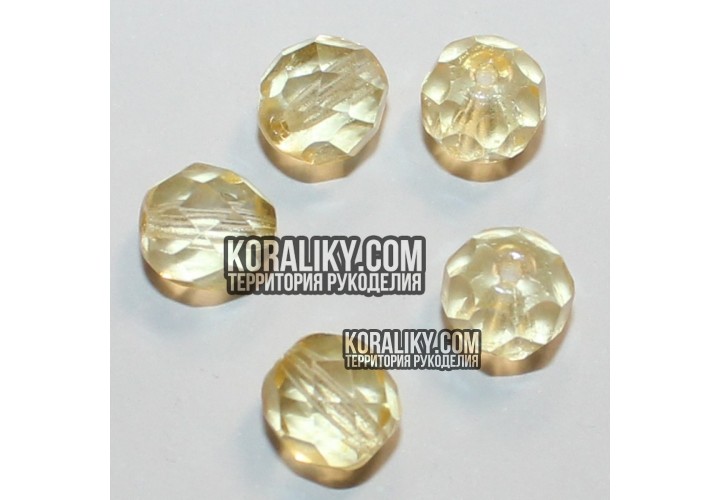 (STKB00029-08) Скляні бусини круглі грановані розмір 8мм