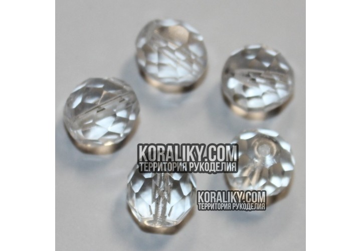 (STKB00030-09) Скляні бусини круглі грановані розмір  09 мм