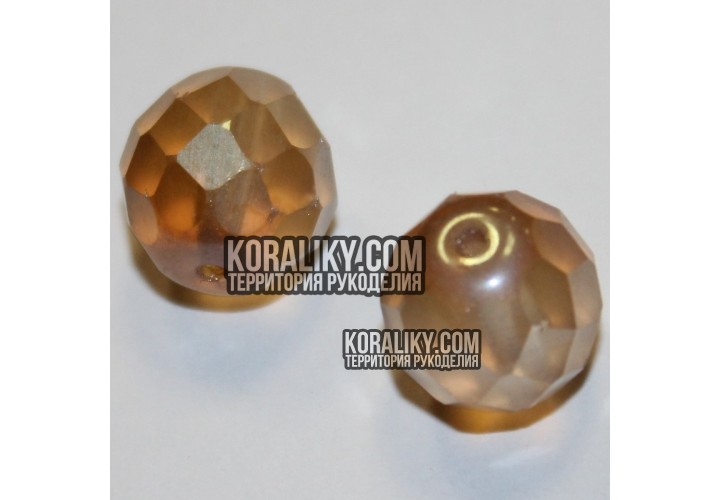 (STKB00030_22501-12) Стеклянные бусины круглые граненые размер 12 мм