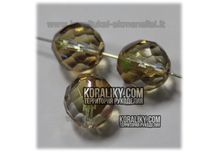 (STKB00030_22901-12) Скляні бусини круглі грановані розмір 12 мм