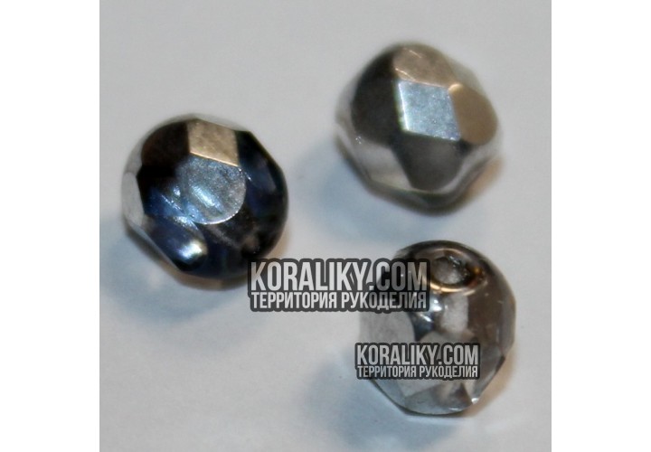 (STKB00030_26601-06) Скляні бусини круглі грановані розмір 06 мм