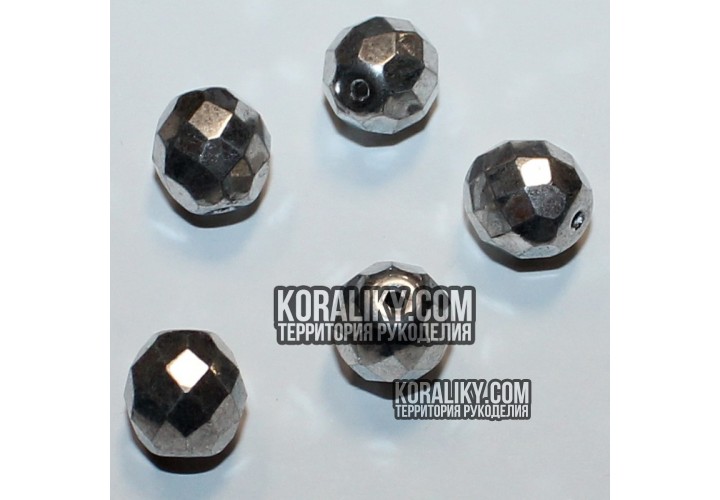 (STKB00030_27000-08) Скляні бусини круглі грановані розмір  08 мм