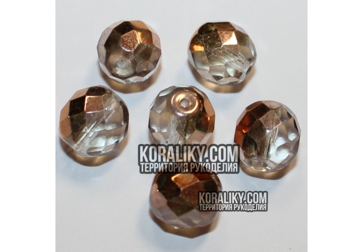 (STKB00030_27101-08) Скляні бусини круглі грановані розмір 08 мм