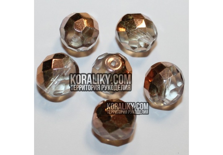 (STKB00030_27101-10) Скляні бусини круглі грановані розмір 10 мм