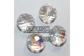 (STKB00030_28701-10) Скляні бусини круглі грановані розмір 10 мм