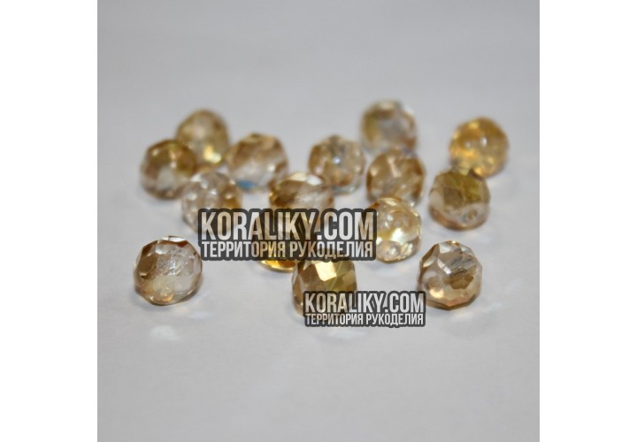 (STKB00030_42633-08) Скляні бусини круглі грановані розмір 08 мм