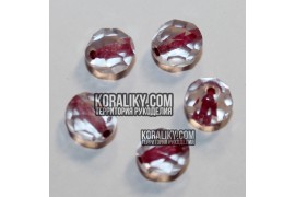 (STKB00030_44898-08) Скляні бусини круглі грановані розмір 08 мм