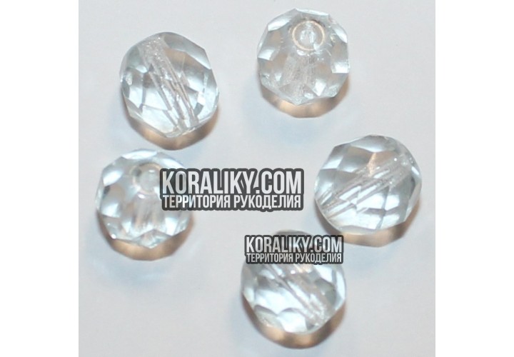 (STKB00030_45041-08) Скляні бусини круглі грановані розмір 08 мм