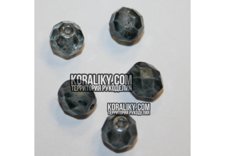 (STKB00030_56945-08) Скляні бусини круглі грановані розмір 08 мм