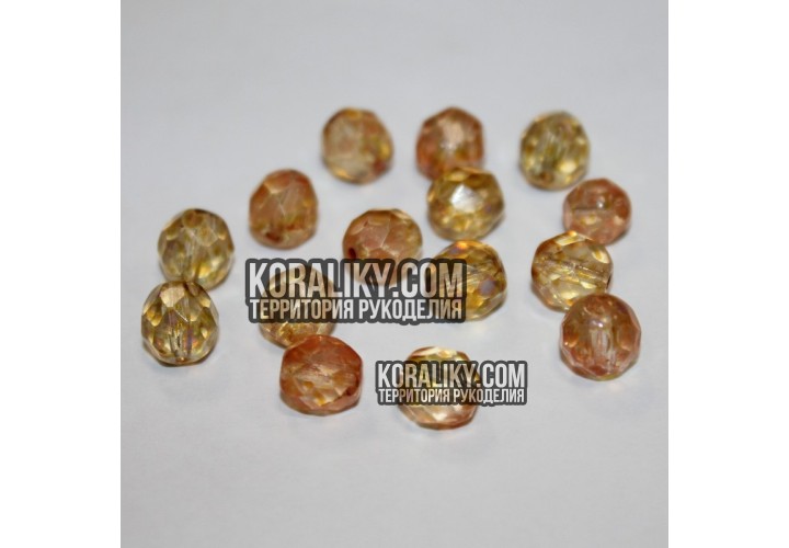 (STKB00030_86800-08) Скляні бусини круглі грановані розмір 08 мм