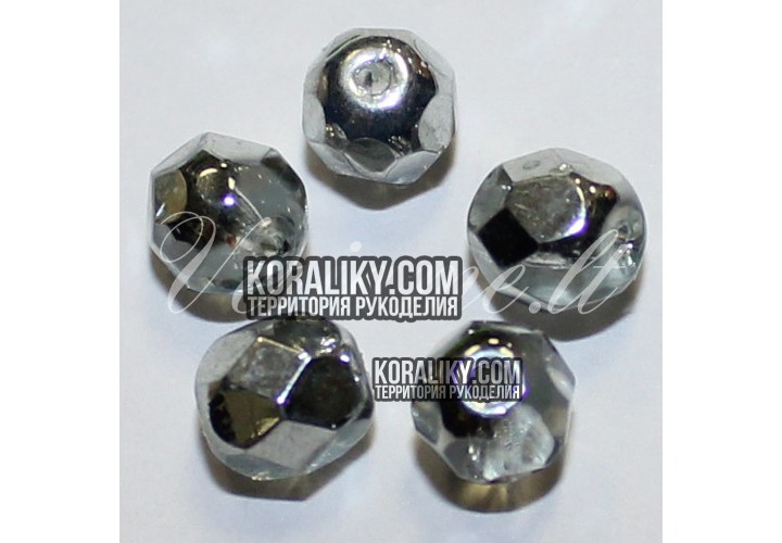 (STKB00030_97332-08) Скляні бусини круглі грановані розмір 08 мм