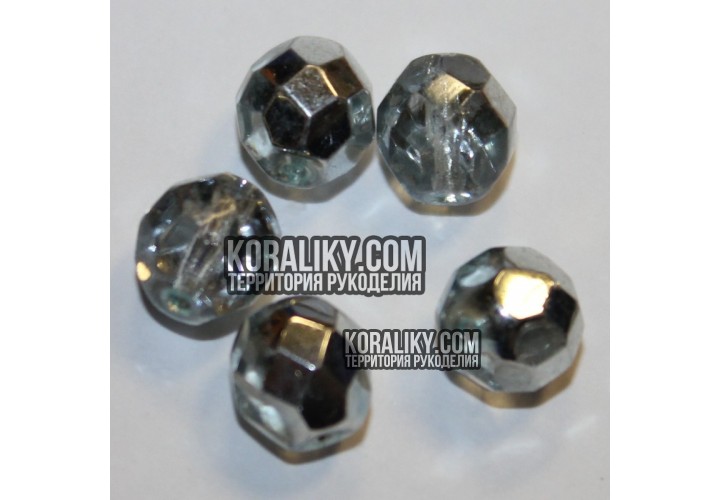 (STKB00030_97333-08) Скляні бусини круглі грановані розмір 08 мм