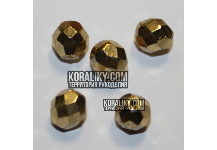 (STKB00030_97487-06) Скляні бусини круглі грановані розмір 6мм