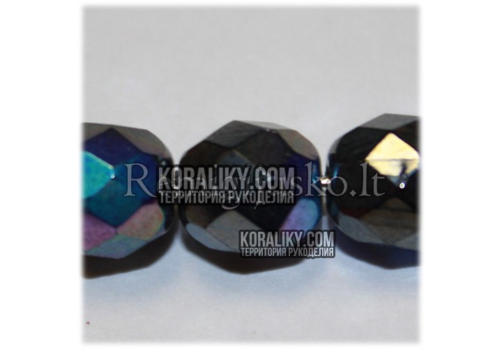 (STKB00209-08) Скляні бусини круглі грановані розмір 8мм