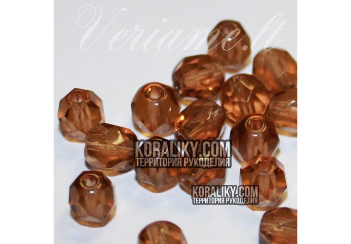 (STKB00296-06) Скляні бусини круглі грановані розмір 6мм