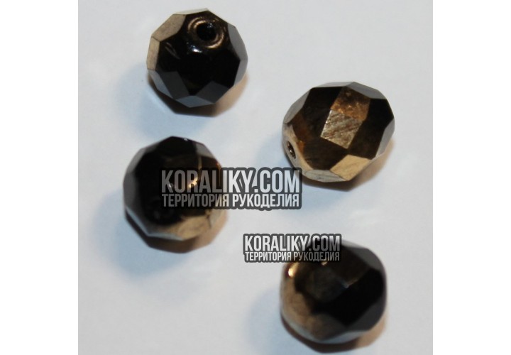 (STKB00343-08) Скляні бусини круглі грановані розмір 08 мм