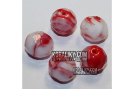 (STKB02010_93200-08) Скляні бусини круглі грановані розмір  08 мм