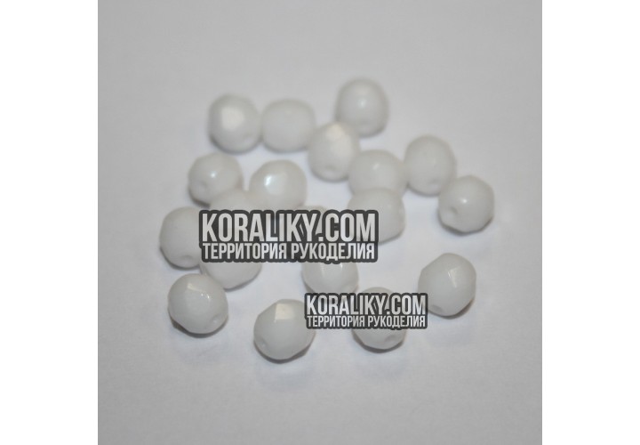 (STKB03000-08) Скляні бусини круглі грановані розмір 08 мм