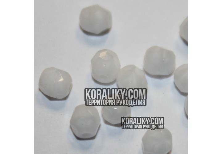 (STKB04000-06) Скляні бусини круглі грановані розмір 6 мм