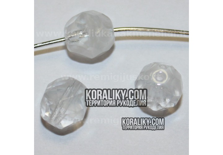 (STKB06008-08) Скляні бусини круглі грановані розмір  08 мм