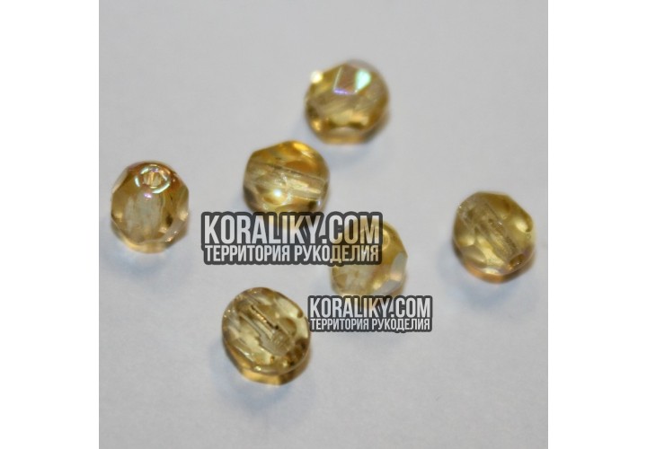 (STKB10010_28701-05) Скляні бусини круглі грановані розмір 5мм