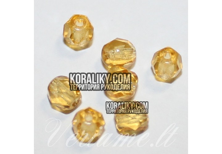 (STKB10050-06) Скляні бусини круглі грановані розмір 6мм
