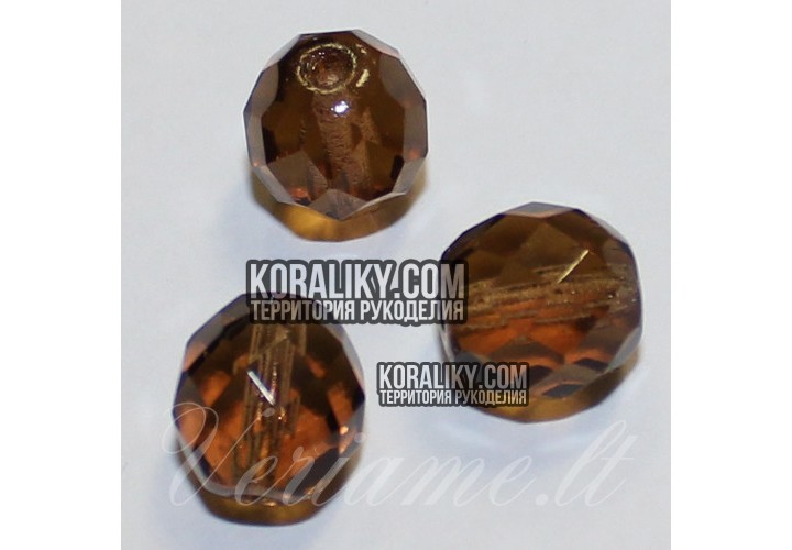 (STKB10210-08) Скляні бусини круглі грановані розмір 08 мм